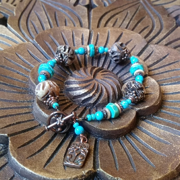 Jewelry - Handmade Boho Turquoise Bracelet